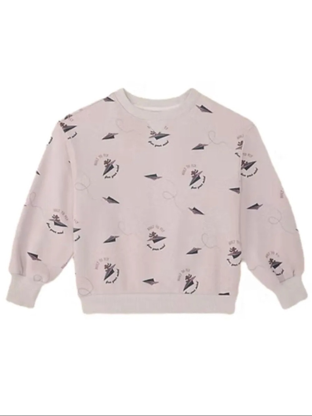 NWT The Sunday Collective Unisex Weekend Airplane Organic Sweatshirt